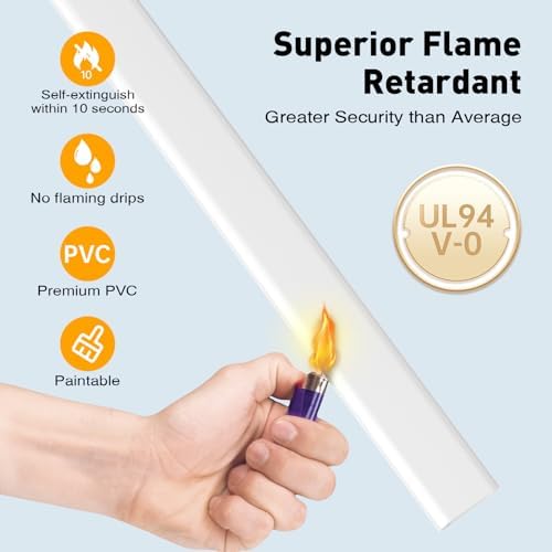 Delamu Cord Hider, 142in Cable Hider, Cord Covers for 3-4 Wires on Wall, Wire Covers for Cords, Wire Hiders for TV on Wall, Easier Setup Cable Cover Cable Management, W1.18 H0.63in, White - Image 6