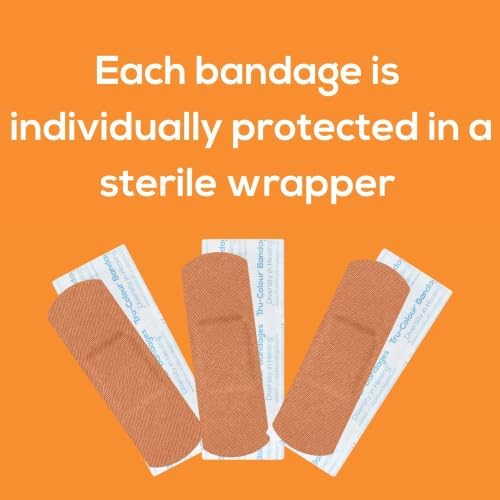 Tru-Colour Skin Tone Shade Fabric Bandages (100 Count) – Flexible, Waterproof, PFAS-Free Adhesive Strips Help Protect Cuts, Scrapes, Scratches – Olive, 1 in x 3 in - Image 5