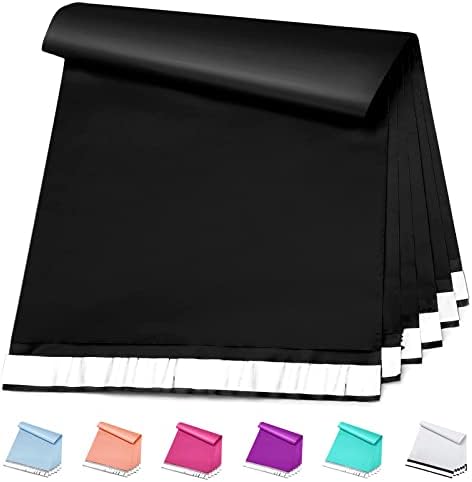 Metronic Large Poly Mailers 19x24 100 Pcs Shipping Bags for Clothing Black by METRONIC