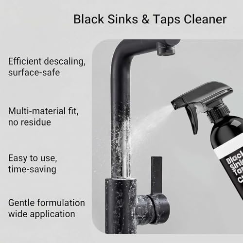 Limescale Cleaner Spray for Black Sinks & Taps, Remove Limescale (1pcs) - Image 3