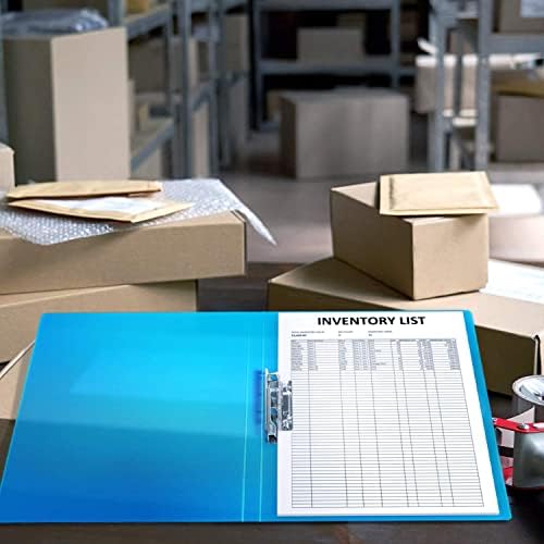 CRANBURY Punchless Clamp Binder, Ringless 8.5x11 Folder, Blue - Image 5
