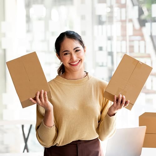 Corrugated Mail & Shipping Boxes, 8 x 6 x 4 inch, 25 pack - Image 3