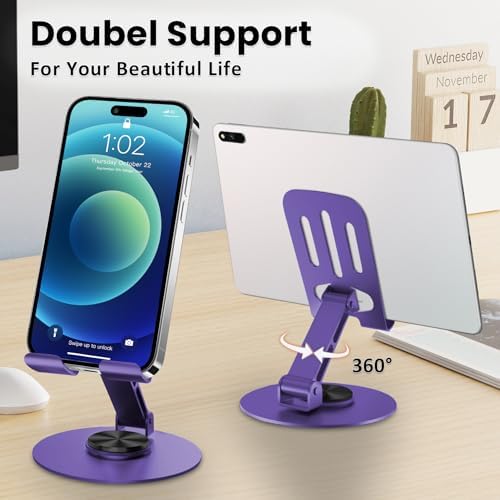 Universal Metal Cell Phone Stand, Purple - Image 2