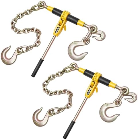 VEVOR Ratchet Chain Binder, 9200 lbs Working Load, Chain Binders Compatible with 3/8 in - 1/2 in Chains, Heavy Duty Ratchet Load Binder with Handles for Truck, Tie Down, Hauling, Towing, Logging by VEVOR