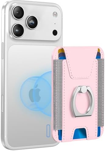 for Magsafe Wallet with Grip; 6-Card Holder; Stronger Magnetic Phone Wallet by ExtreLife
