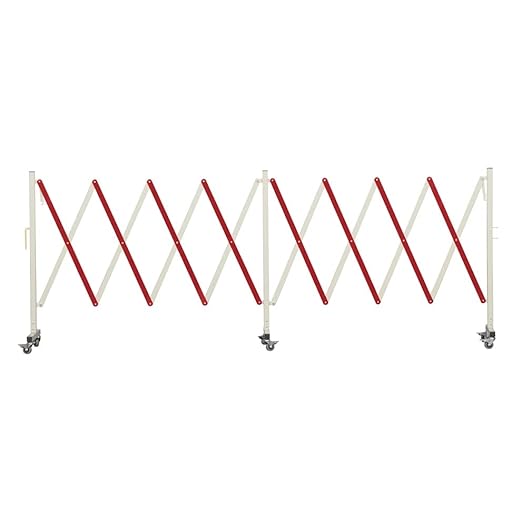 Trafford Industrial Expandable Metal Barricade, 16 Feet, Mobile Safety Barrier by Crowd+Control+Warehouse
