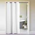 NICETOWN Curtains & Drapes for Door Tapestry, 120 inches Long Door Curtains for Bathroom Pantry Bedroom Closet (White, 1 Panel, 5ft Wide x 10ft Long) by NICETOWN