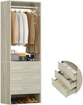 Aheaplus 1.8FT Closet System with Drawers, 21.5’’ Closet Organizer by Aheaplus