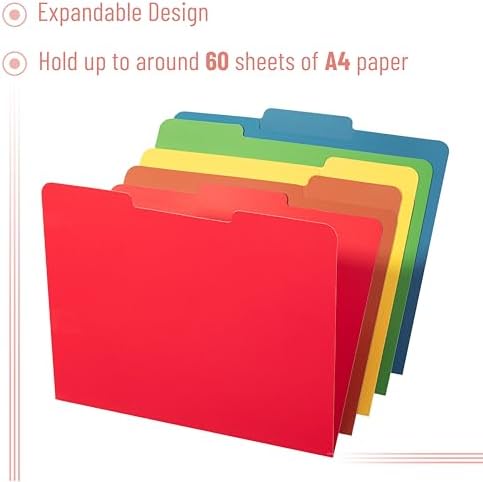 Mr. Pen- File Folders, 50 Pack, 1/3-Cut Tab, Vibrant Earthy Spectrum - Image 4