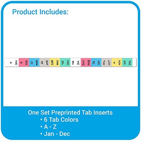 C-Line 13-Pocket Poly Expanding File, 10 x 5 Inches, Junior Size for Receipts and Checks, Includes Tabs, 1 File, Color May Vary (58710) Junior Size (Pack of 12) - Image 4