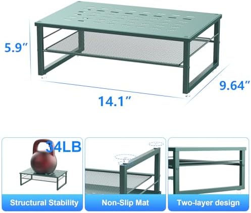 gianotter 2-Tier Metal Monitor Stand Riser - Image 5