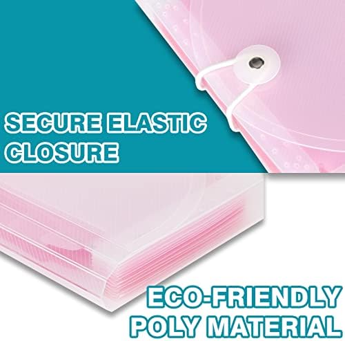 H4D Coupon Receipt Holder, 13 Pocket Accordion File Organizer, 7x4.5 Inches, Pink - Image 7