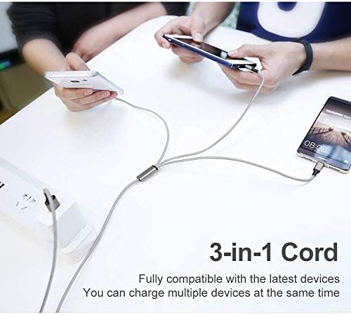 Travel Essentials Multi USB Charging Cable 3A, (2Pack 6.6FT) Charging Cable - Image 6