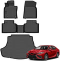AUXKO All Weather Floor Mats Cargo Mat for Toyota Camry Hybrid 2024-2018 by AUXKO