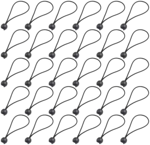 Elastic Tarp Tie Down Ropes with Ball Tensioners for Secure Tent Setup - Image 2