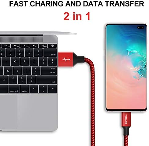 etguuds USB A to USB C Cable, 5-Pack (3/3/6/6/10 ft) Fast Charging Type C - Image 4