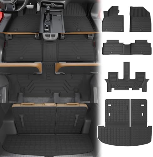 Floor Mats for 2020-2025 Kia Telluride 7&8 Seats (NOT for 2027) by Thinzyou