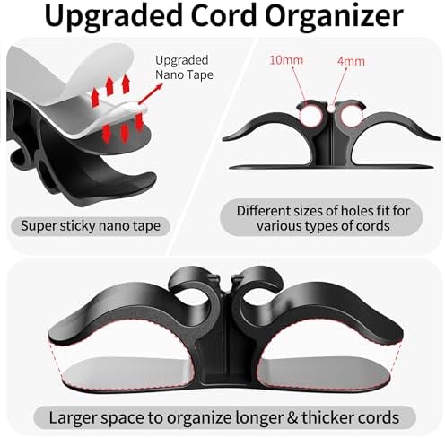 6PCS Upgraded Cord Organizer for Appliances, Kitchen Appliance Cord Organizer Stick On, Appliance Cord Wrappers, Cord Holder, Cord Winder for Air Fryer, Blender, Coffee Maker, Pressure Cooker, Toaster - Image 2