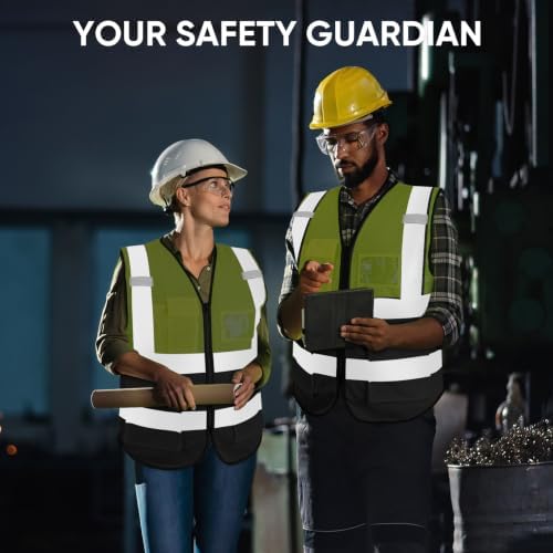 TICONN High Visibility Reflective Safety Vest for Men & Women, ANSI Class 2 - Image 6