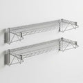 2 Pack 12" x 36" Chrome Wire Wall Shelf, NSF Heavy Duty Steel Wall Mounted Storage Rack, Garage, Kitchen, Office Organization by Zedfire