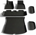 6Pcs Floor Mats for Tesla Model Y 2021/2022/2023/2024 Accessories, TPE All Weather Anti-Slip Waterproof 3D Front Frunk Rear Trunk Cargo Liner Tray Mats by CYBERBEANS%C2%AE