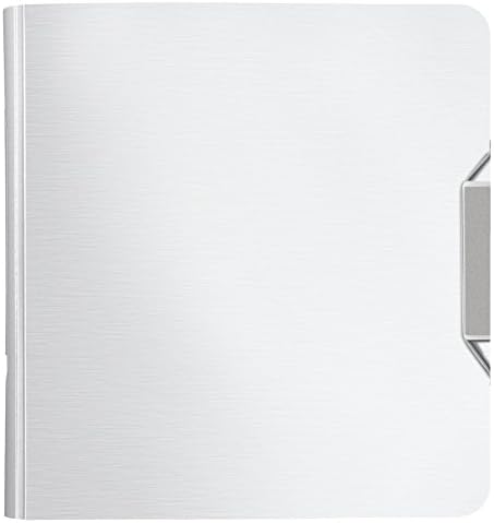 Leitz Lever Arch File, Arctic White, A4, Curved Spine 8.2 cm Width, Elastic Fastening, Light polyfoam, Style Range, 11080004 - Image 3