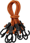 Kotap MABC-24 All- Purpose Adjustable Bungee Cords with Hooks, 24-Inch, Orange/Black, 10 Count (Pack of 5) by Kotap