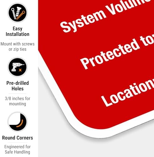 Anti-Freeze System Sign, Fire Safety Sign, (SI-5669) - Image 2