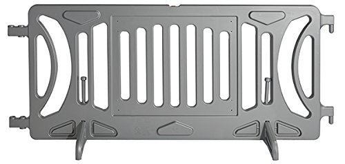 Billboard Barricade 42x96 Plastic Pedestrian Barricade- Silver - Image 2