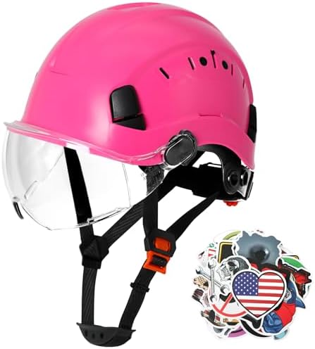 Aolamegs Construction Hard Hat with Visor and Chin Strap for Men,ANSI Z89.1 by Aolamegs