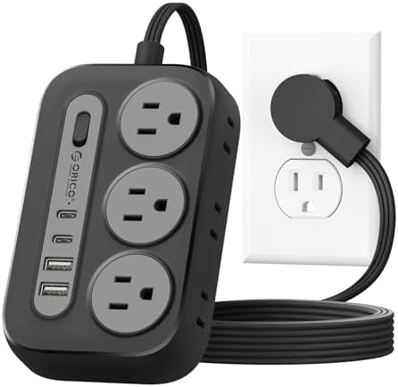 ORICO Surge Protector Power Strip, Multiple Outlets Extension Cord by ORICO