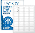 1 3/4" X 2/3" Matte White Return Address Labels by SpartanIndustrial