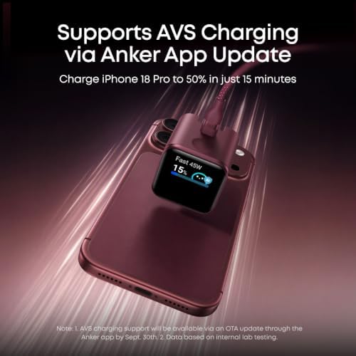 Anker Nano Smart Display Charger, 45W Max USB C Charger for iPhone 18 Pro - Image 6