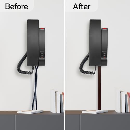 TV Cord Hider – Flexible Wall Cord Cover Slim Design Silicone Cable Raceway - Self Adhesive, Cut to Size Design for Hiding Wires on Wall - Clean Home Setup Cable Concealment (Dark Brown, 6 Feet) - Image 5