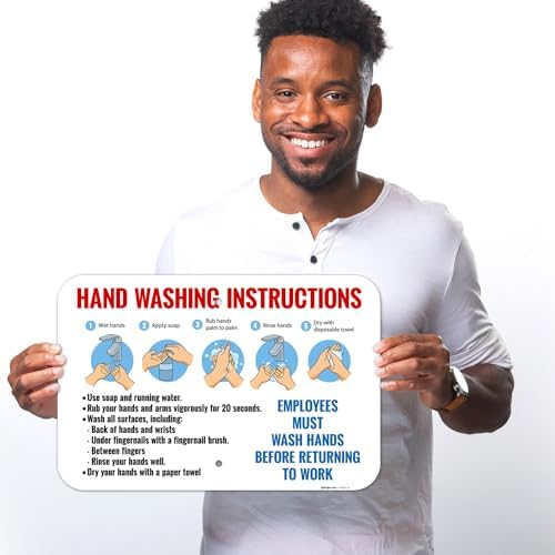 Employees Wash Hands Before Returning to Work Sign, - Image 2
