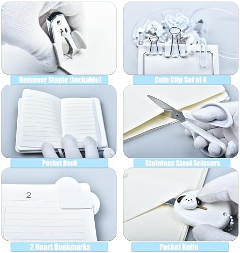 LXEVIHK White Desk Accessories 23-Piece Office Supplies Gift Set - Image 4