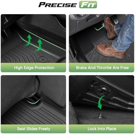 Cartist Floor Mats for Toyota Camry (Only for FWD) 2018-2024, All Weather Cargo Liner for Camry Accessories, Heavy Duty TPE Cargo Mats, Car Accessories (Not Fit for Hybrid or AWD) - Image 3