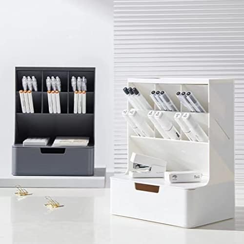 Desk Organizer with Drawer Pencil Organizer for Desk Office Organization Desktop Stationary Organizer for School Home Office Art Supplies - Image 4