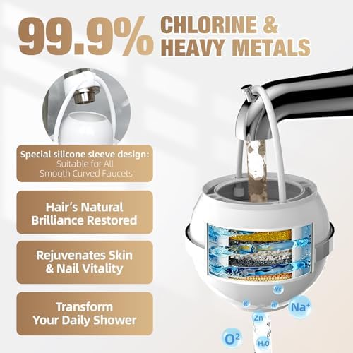 SHLLKTTRY Bath Water Filter for Tub Faucet with Overflow,Filtration,Remove Contaminants,Chlorine,Fluoride,Hard Water Softener,Enhances Health of Skin,Hair,Nails,Relieve Eczema,3,000 Gallons,White - Image 3