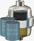 weAQUA Shower Filter Extra Cartridge for Hard Water Chlorine Heavy Metals by weAQUA