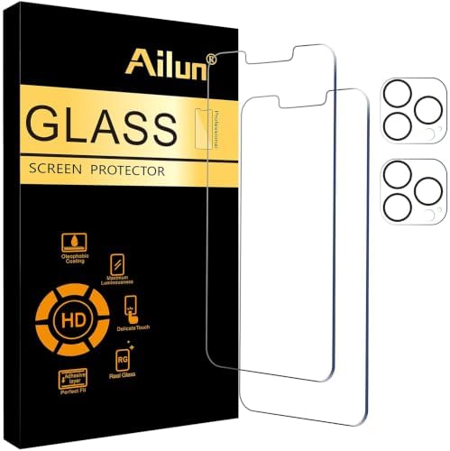 Ailun Screen Protector + Camera Lens Protector for iPhone 13 Pro Max by Ailun