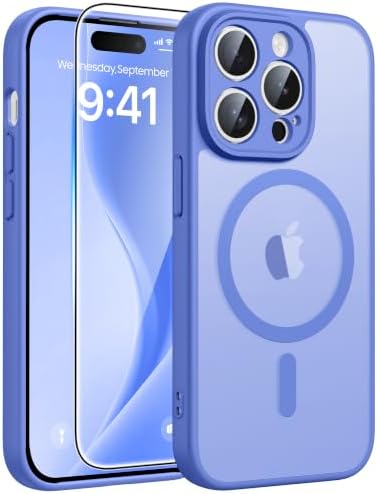 FNTCASE for iPhone 14 Pro Max Case, Fit for Magsafe, Glass Screen Protector by FNTCASE