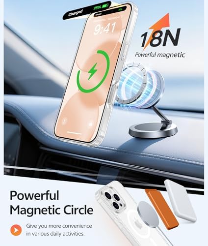 FNTCASE for iPhone 16 Pro Max Case, Fit for Magsafe, Glass Screen Protector - Image 3
