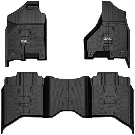 3W Floor Mats for 2013-2018 Dodge Ram 1500/2500/3500 Crew Cab by 3W