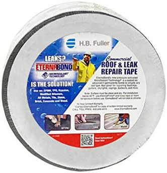 EternaBond RoofSeal Gray 4" x50' MicroSealant UV Stable RV Roof Seal Repair Tape | 35 mil Total Thickness - EB-RG040-50R - One-Step Durable, Waterproof and Airtight Sealant - Image 2