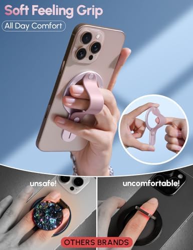 GripMate for MagSafe Phone Grip for iPhone, Slim Magnetic Phone Ring Holder - Image 2