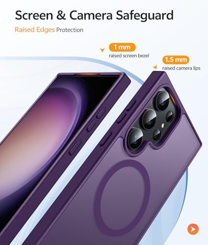 FNTCASE for Samsung Galaxy S23 Ultra Case, Compatible with Magsafe, Purple - Image 4