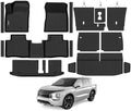 Naibeve Floor Mats for 2022-2026 Mitsubishi Outlander Gas 7 Seats by NAIBEVE-USA