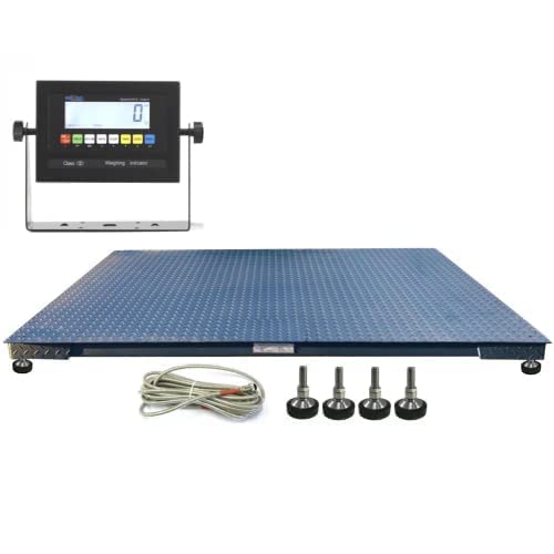 SellEton SL-7x7-2.5K Heavy-Duty, Industrial Floor Scale, Metal Indicator by SELLETONSCALES