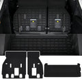 Cargo Mat with Backrest Protection for 2021-2025 2026 Toyota Sienna, TPE All Weather Protection Cargo Liner with Velcro Rear Seats Backrest car Accessories-Black by WAYIDSS